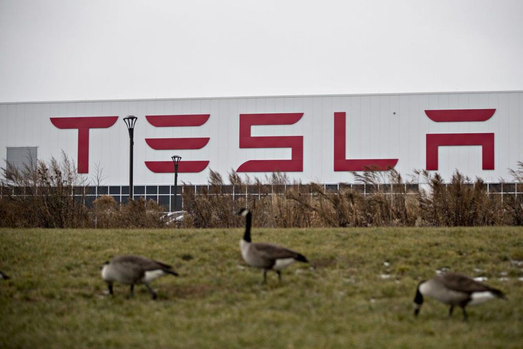 Tesla factory outside