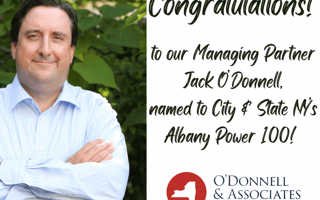 Jack O’Donnell Named to Albany ‘Power 100’ by City & State NY